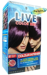 Schwarzkopf Live Color XXL 87 Mystic Violet Hair Dye Colour Pomegranate Vitamin C