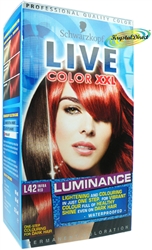 Schwarzkopf Live Color XXL L42 Infra Red Hair Colour One Step Dark Hair