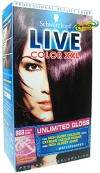 Schwarzkopf Live Color XXL 888 Damson Wine Hair Colour Gloss Boosting