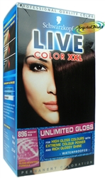 Schwarzkopf Live Color XXL 896 Mid Night Red Hair Colour Gloss Boosting