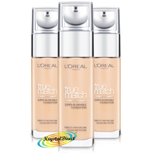 3x Loreal True Match Super Blendable Foundation 30ml GOLDEN BEIGE