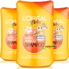 3x L'Oreal Kids Super Fruity Frag TROPICAL MANGO Shampoo 250ml