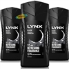 3x Lynx Black Refreshing Shower Men Body Bath Wash Gel 225ml