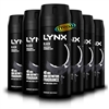 6x Lynx Black Body Spray Deodorant 48H Frozen Pear & Cedarwood Scent 150ml