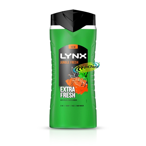 Lynx Jungle Extra Fresh Palm Leaves & Amber Shower Gel 225ml