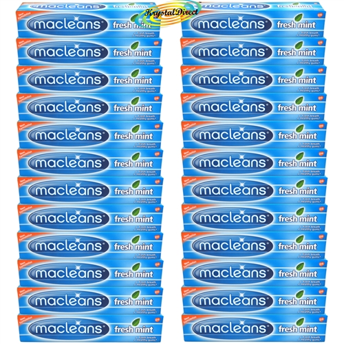24x Macleans Freshmint Flouride Plaque Toothpaste 125ml