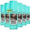 6x Loreal Magic Retouch Dark Brown Instant Root Concealer Spray 75ml Temporary Grey Coverage