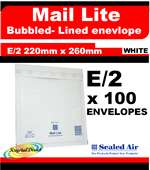 Mail Lite White E/2 220x260mm Box of 100