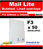 Mail Lite White F/3 220x330mm Box of 50