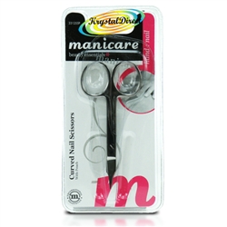 Manicare Curved Nail Scissors With Pouch Non Rusting Stainless Steal