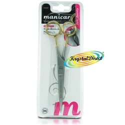 Manicare Hair Dressing Barber 6.5" In Scissors With Pouch Hairdressing