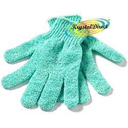 Manicare Spa Reusable Skin Exfoliating Body Bath / Shower / Wash MINT Gloves