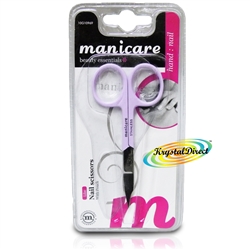 Manicare Nail Scissors LILAC Stainless Steel Extra Fine Blades Precision Cutting