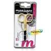 Manicare Nail Scissors YELLOW Stainless Steel Extra Fine Blades Precision Cutting