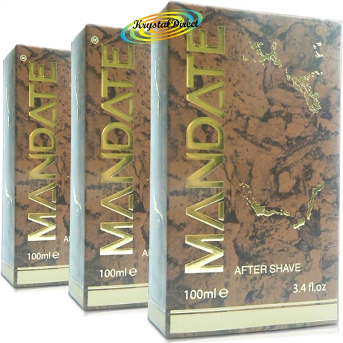 3x Mandate Aftershave Lotion Splash For Men 100ml