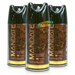 3x Mandate Classic Masculine Deodorant Body Spray For Him 150ml