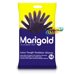 Marigold Extra Tough Outdoor Gardening Cleaning Gloves Medium Heavy Duty Rubber