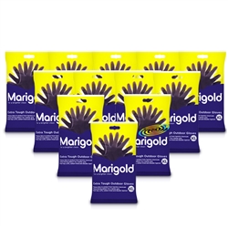 12x Marigold Extra Tough Outdoor Gardening Cleaning Gloves XL Heavy Duty Rubber