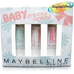 Maybelline Baby Lips Dr Rescue Gift Set Lip Balm Too Cool, Coral Crave, Pink Me Up
