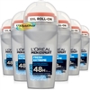 6x L'Oreal Men Expert Fresh Extreme Anti Perspirant 48H Deodorant Roll On 50ml