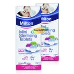 2x Milton Mini Sterilising 50 Tablets For Maximum Protection