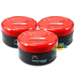 3x MooseHead Shaping Dough 100g Medium To Thick Hair Style Super Strong Hold