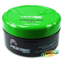 MooseHead Forming Wax 100g Manageable Hair Style Medium Hold Seal Split Ends