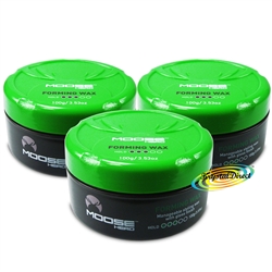 3x MooseHead Forming Wax 100g Manageable Hair Style Medium Hold Seal Split Ends