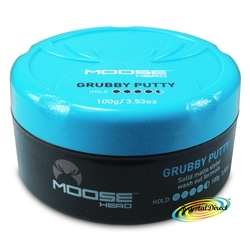 MooseHead Grubby Putty 100g Medium To Longer Hair Messed Up Matte Styles