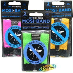 3x Mosi Band Insect Repellent Dry Non Toxic Deet Based Wrist Ankle Bands