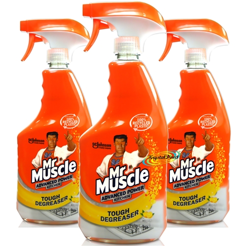 3x Mr Muscle Advanced Power KITCHEN Cleaner Citrus 750ml