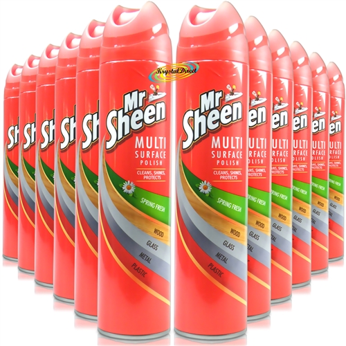 12x Mr Sheen Spring Fresh Multi Surface Furniture Polish 250ml