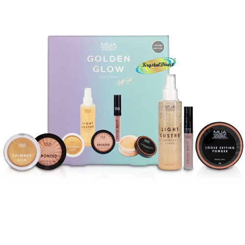MUA Golden Glow Face & Body 5 Piece Makeup Gift Set