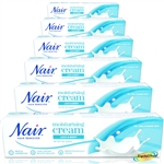 6x Nair MOISTURISING Hair Remover Cream LEGS & BODY For All Hair Types 100ml