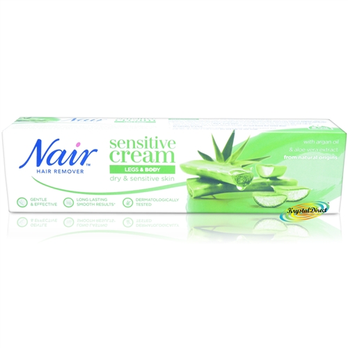 Nair SENSITIVE Hair Remover Cream LEGS & BODY With Argan Oil & Aloe Vera 100ml