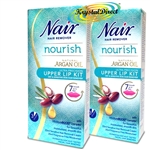Nair Nourish Argan Oil Upper Lip Hair Remover Kit 20ml