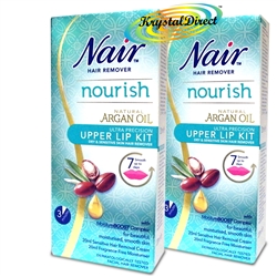 Nair Nourish Argan Oil Upper Lip Hair Remover Kit 20ml