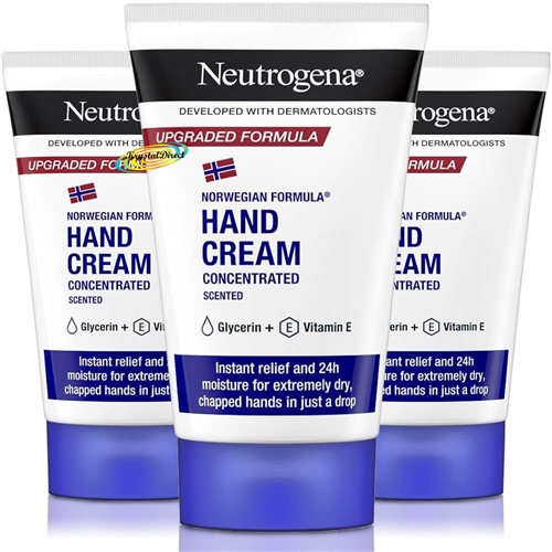 3x Neutrogena Concentrated Hand Cream Scented 50ml - Norwegian Formula