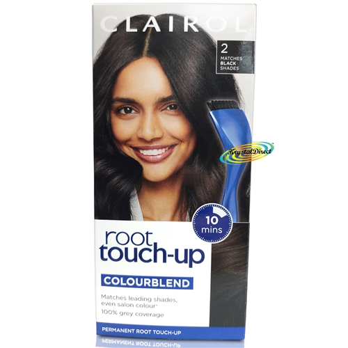 Clairol Root Touch Up Permanent Hair Colour Dye #2 BLACK