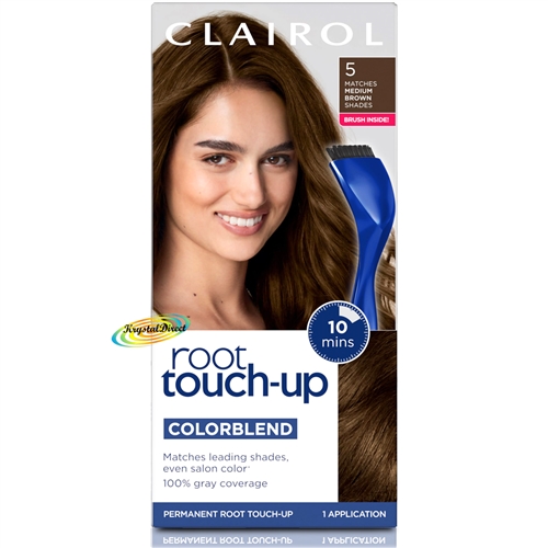 Clairol Root Touch Up Permanent Hair Colour Dye #5 Medium Brown