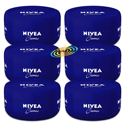 6x Nivea Original Creme Moisturising Body & Face Cream 200ml for Dry Skin