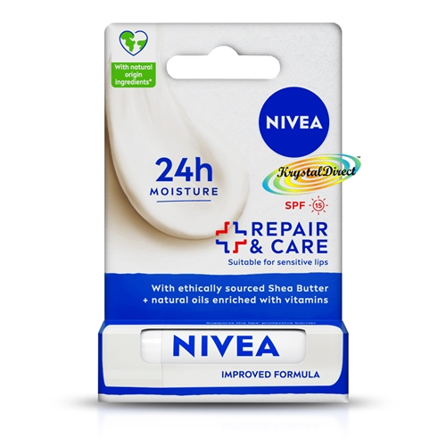 Nivea Repair & Care Lip Balm For Sensitive Skin With SPF15 4.8g