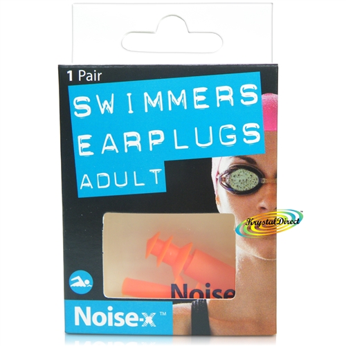 Noise-X Swimmer / Swimming Reusable Soft Silicone Ear Plugs for Adult 1 Pair