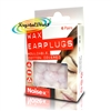 Noise-X Mouldable Cotton Covered Natural Wax Comfortable Ear Plugs 6 Pairs