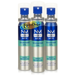 3x Nuage Men Shaving Oil With Menthol 25ml