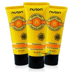 3x Nulon Original Natural Honey Extract Moisturising Hand & Nail Cream 75ml