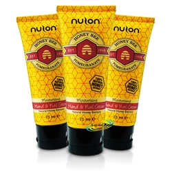 3x Nulon Pomegranate Natural Honey Extract Moisturising Hand & Nail Cream 75ml