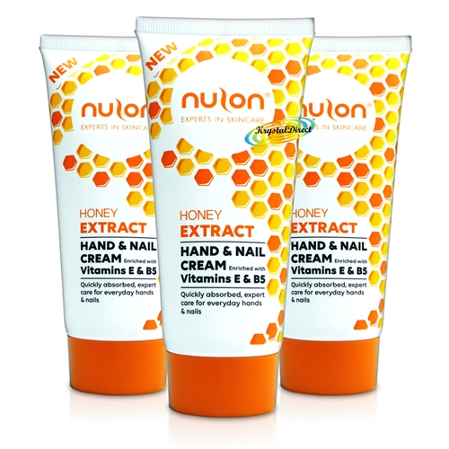 3x Nulon Honey Extract Hand & Nail Cream 75ml