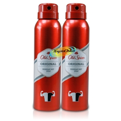 2x Old Spice Original Deodorant Men Body Spray 150ml Smooth Fragrance For Him