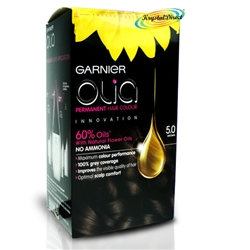 Garnier Olia 5.0 Brown Permanent Hair Colour No Ammonia Dye